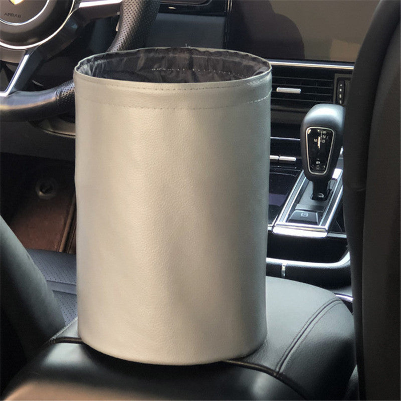Car Trash Can Foldable And Retractable Trash Bag Inside The Car