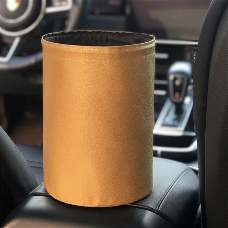 Car Trash Can Foldable And Retractable Trash Bag Inside The Car