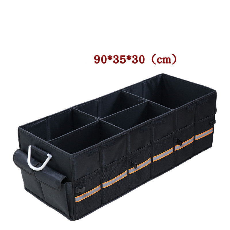 Car Trunk Organizer Foldable Cover Heavy Duty Collapsible Car Trunk Storage Box Car Cargo Trunk Bag With Lid For Sedan SUV
