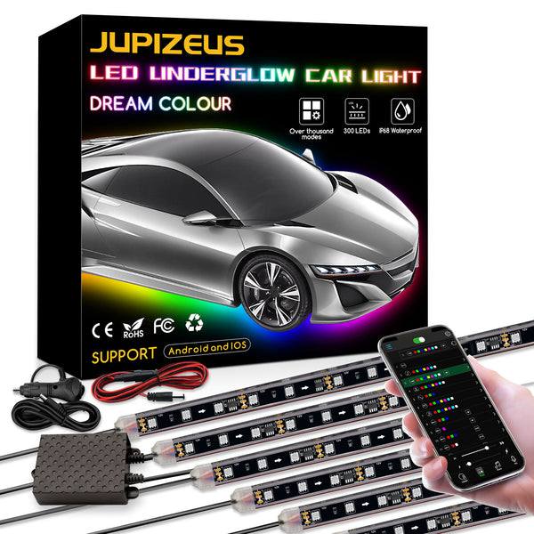 Remote Control Flow Color RGB Car Bottom Light Bottom System Neon Car LED Light Bar