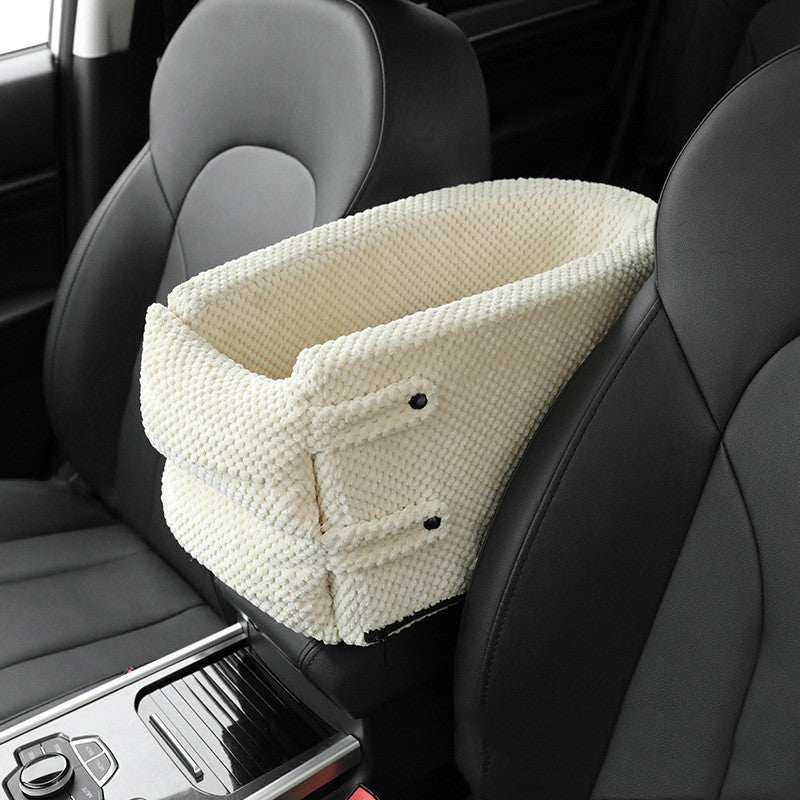 Portable Pet Dog Car Seat Central Control Nonslip Dog Carriers Safe Car Armrest Box Booster Kennel Bed For Small Pets Travel